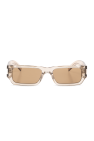 Weekday round sunglasses with gold frame