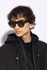 Alexander McQueen BLACK Logo-engraved sunglasses