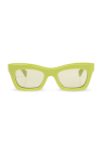 Montblanc tortoiseshell-effect round-frame sunglasses