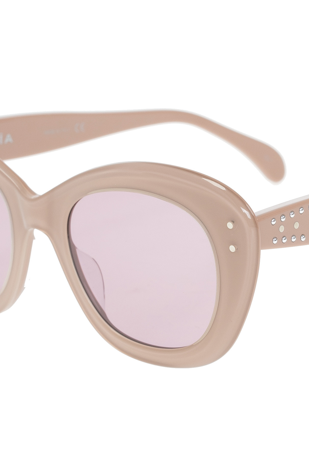 Alaia Mercenary square mirrored sunglasses