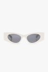 square-frame gradient sunglasses Blu