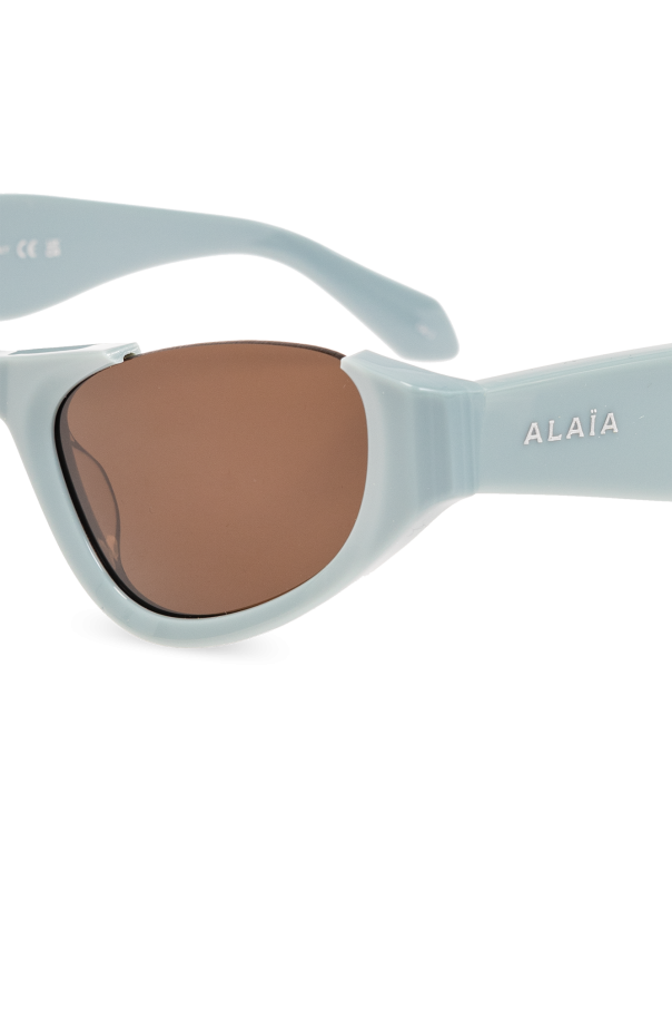 Alaïa Gold sunglasses with logo