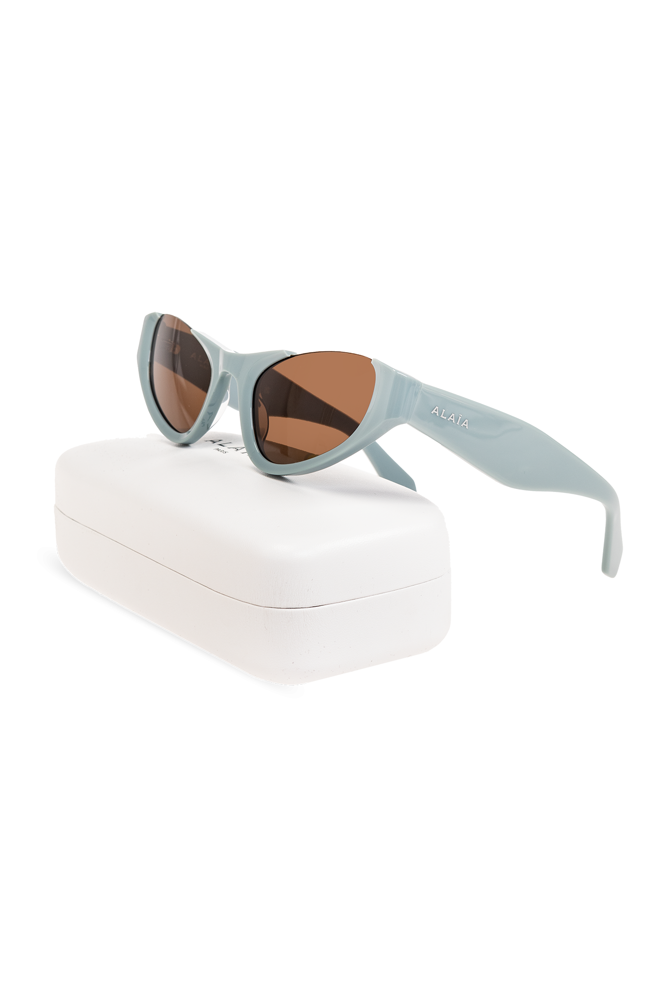 Alaïa sunglasses Braun with logo