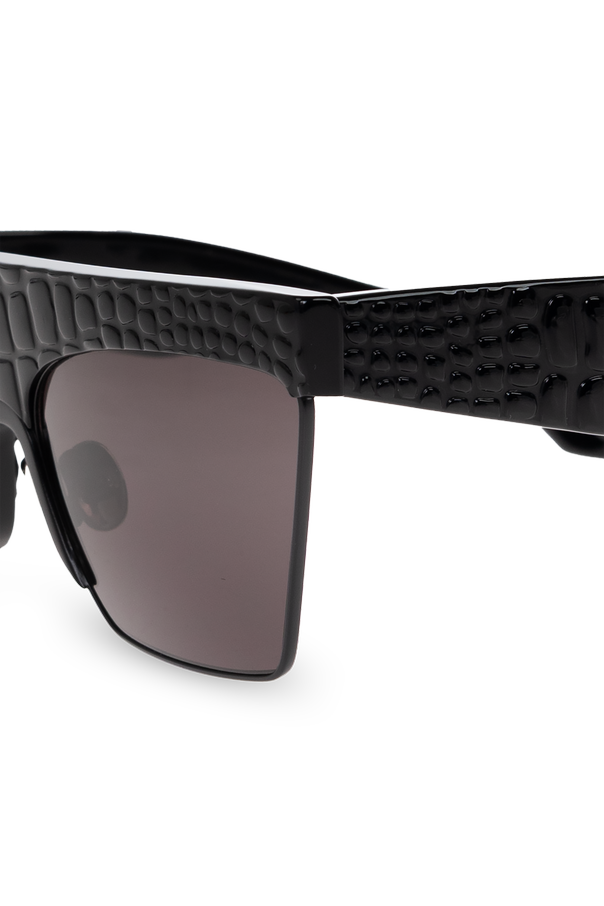 Alaïa Geometric sunglasses with a glossy finish