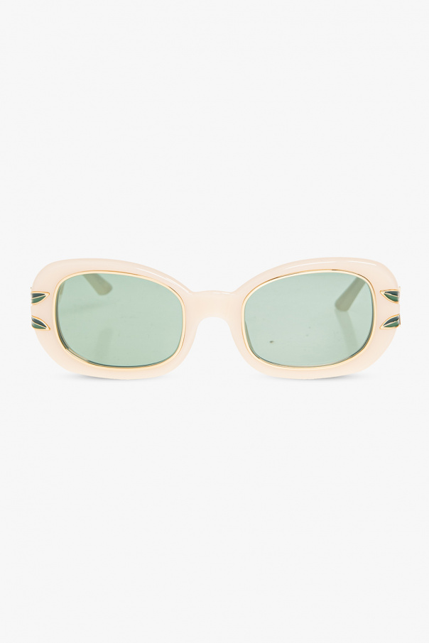Casablanca Kuboraum narrow oval-frame sunglasses
