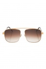 balenciaga eyewear white square sunglasses