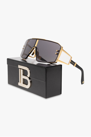 Balmain ‘Le Masque’ clear sunglasses
