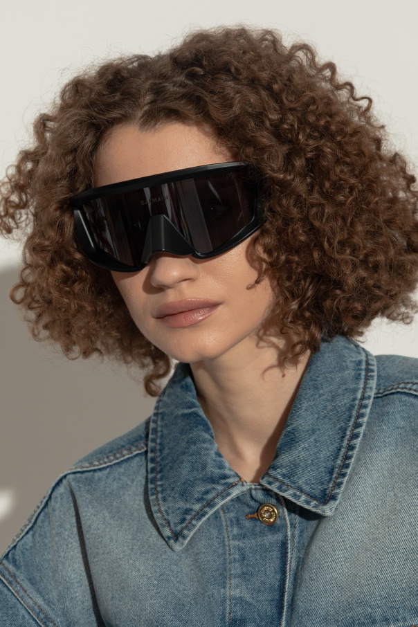 Balmain Okulary przeciwsłoneczne z kolekcji `Black & Gold"
