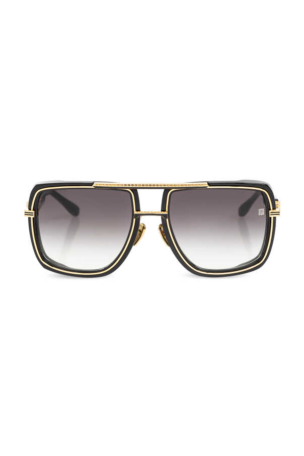 ‘soldier’ sunglasses od embossed-button Balmain