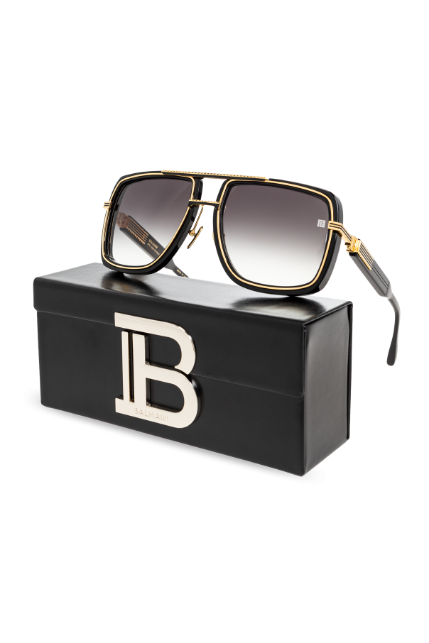 Balmain ‘Soldier’ oval-frame sunglasses