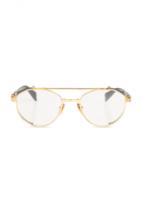 Balmain distressed ‘Brigade-IV’ optical glasses