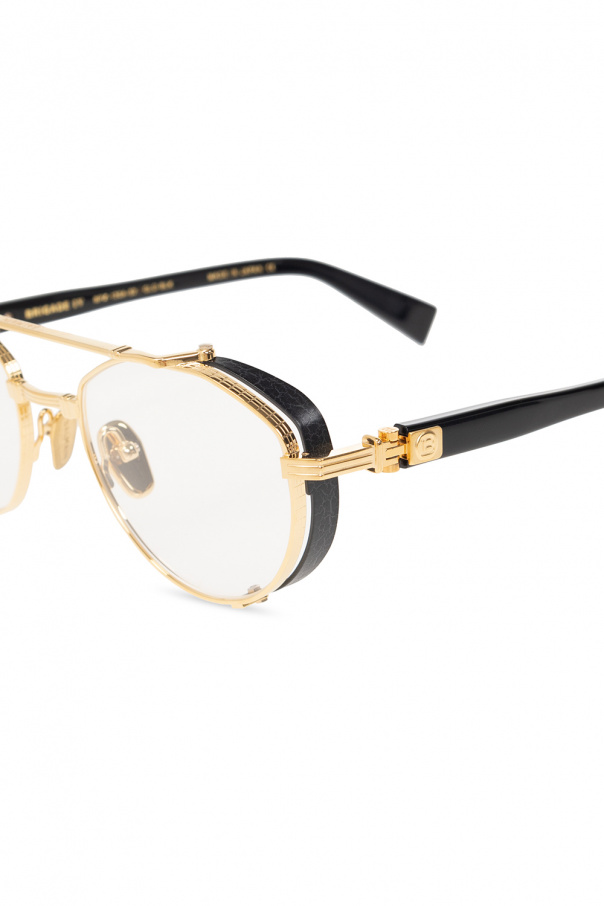 Balmain distressed ‘Brigade-IV’ optical glasses