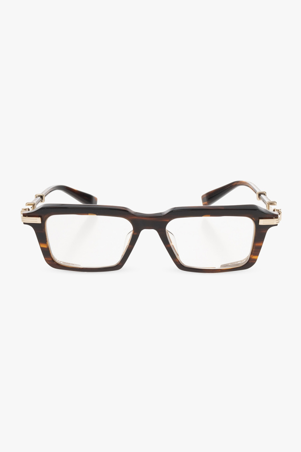 balmain ridged ‘Legion-III’ optical glasses