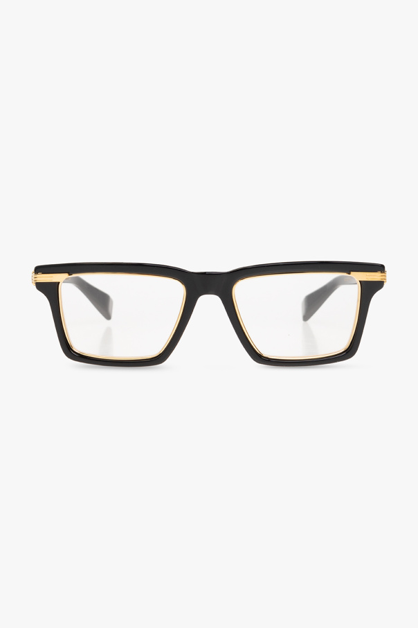 Balmain ‘Legion IV’ Suede glasses