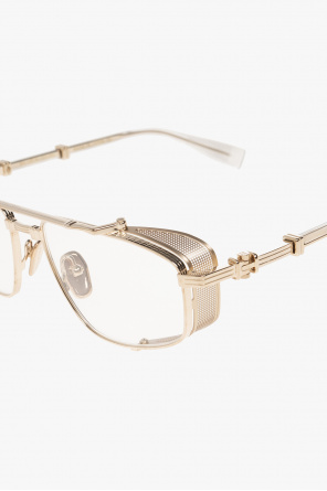 balmain contrast-trim ‘Brigade V’ optical glasses