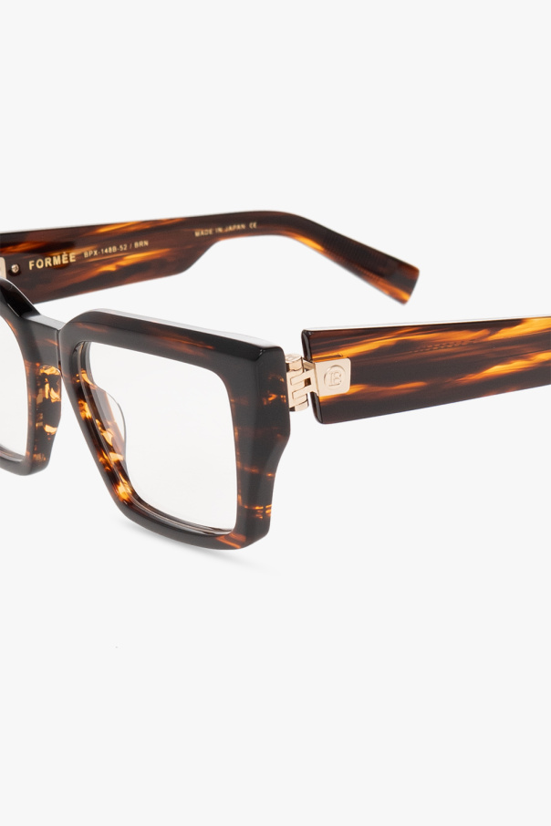 balmain green ‘Formee’ optical glasses
