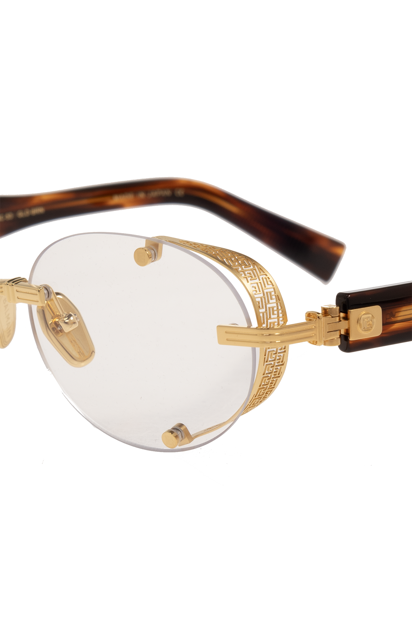 balmain buttoned ‘Monsieur’ optical glasses