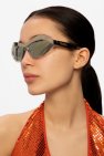 Bottega Veneta Sple08n Rose Gold & Black Sunglasses