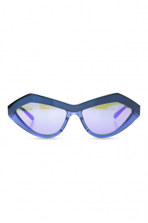 Burberry check cat-eye sunglasses Braun