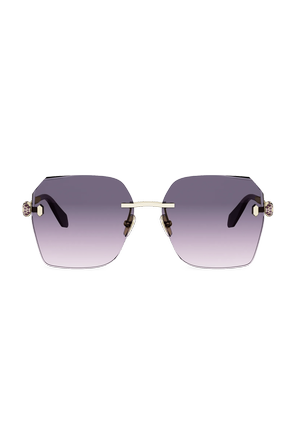 Óculos de sol Bvlgari com geometria leve e acabamento elegante