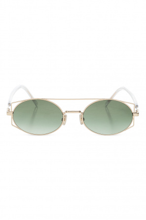ALAÏA Round Cat Eye Sunglasses in Brown