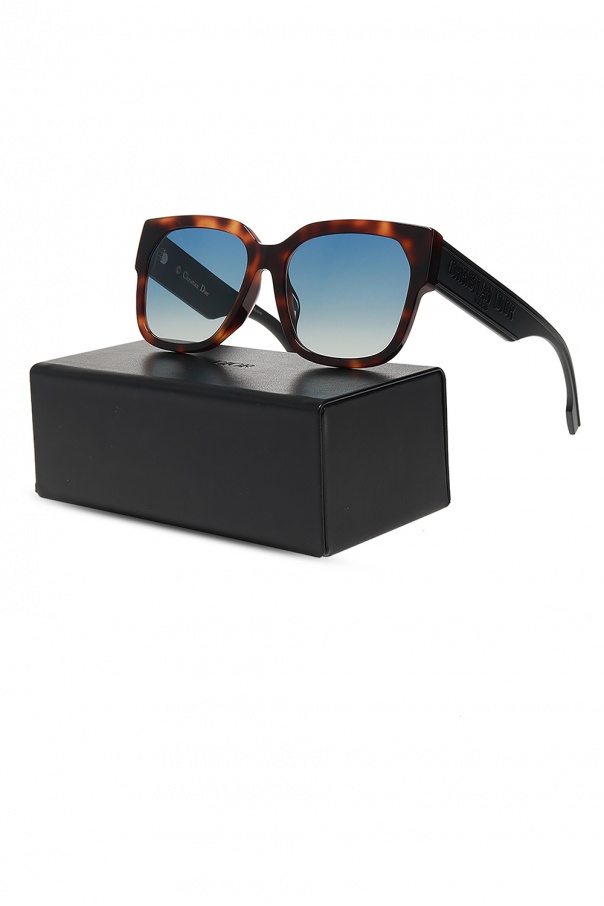 diorid1 square acetate sunglasses