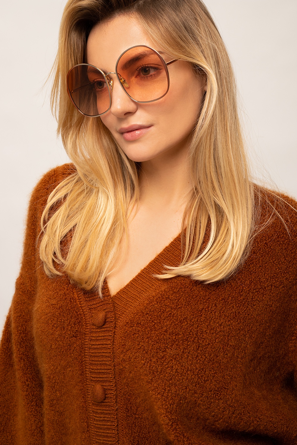 Chloé overrectangular sunglasses