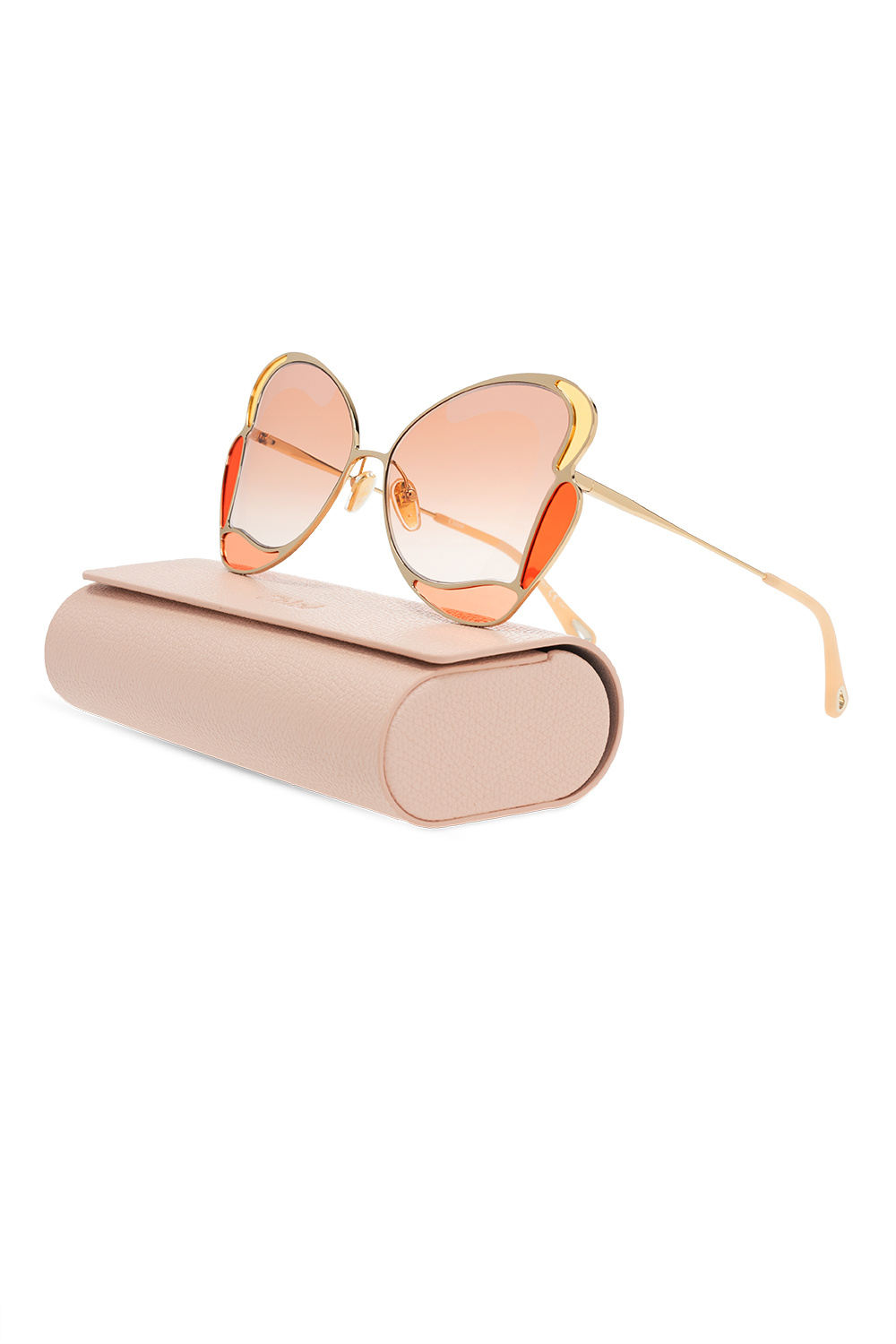 Chloé Contrail aviator-frame sunglasses Nero