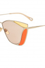 Chloé rectangular frame metal sunglasses