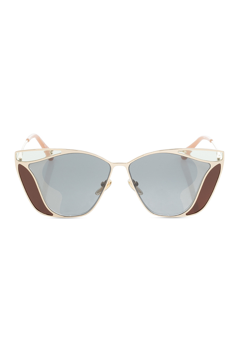 Chloé Quay After Party womens square sunglasses in black