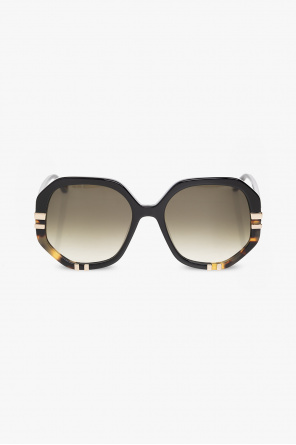 heart-frame gradient sunglasses