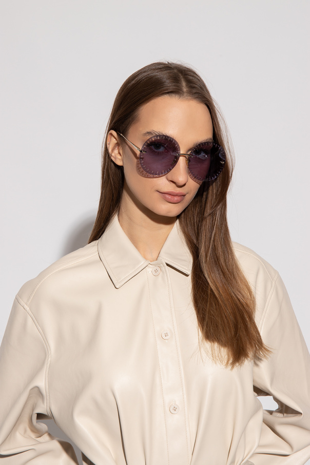 Chloé python Sunglasses with cut-outs