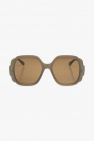 Abstract aviator frame sunglasses