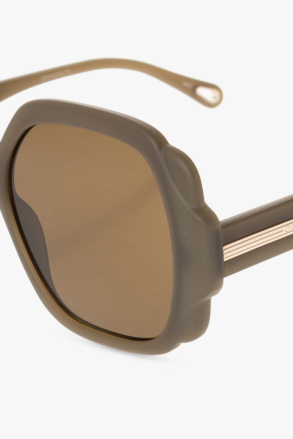Chloé Isabel Marant Eyewear tortoiseshell square-frame sunglasses Braun