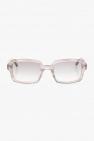 Cat-eye ® sunglasses with metal frame and temples and stud accents
