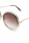 Chloé sunglasses gold-plated with logo