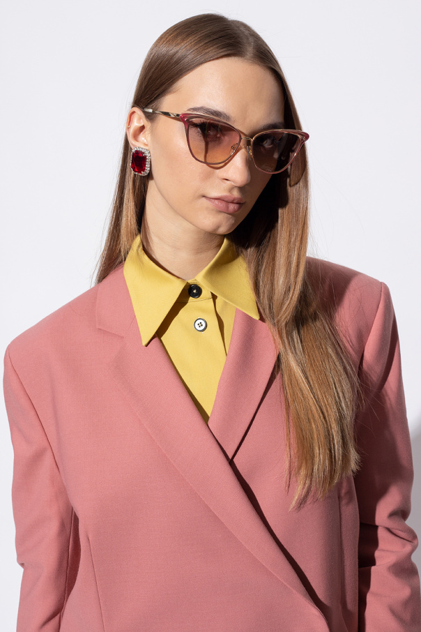 Chloé tinted rectangular-frame sunglasses Marrone