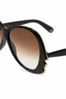 Chloé burberry icon stripe detail square frame sunglasses item