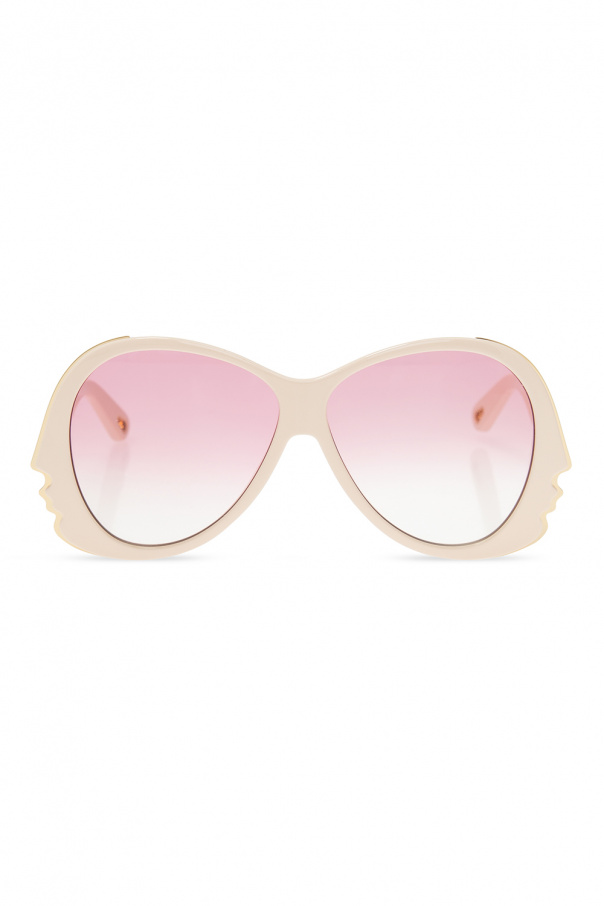 Chloé Acetate sunglasses with logo