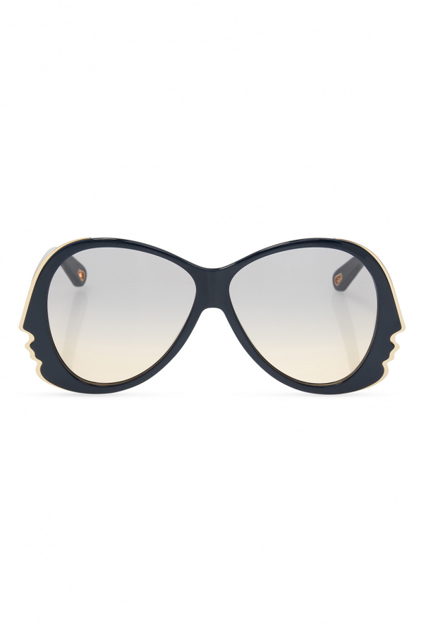 Chloé U8 rectangle-frame sunglasses