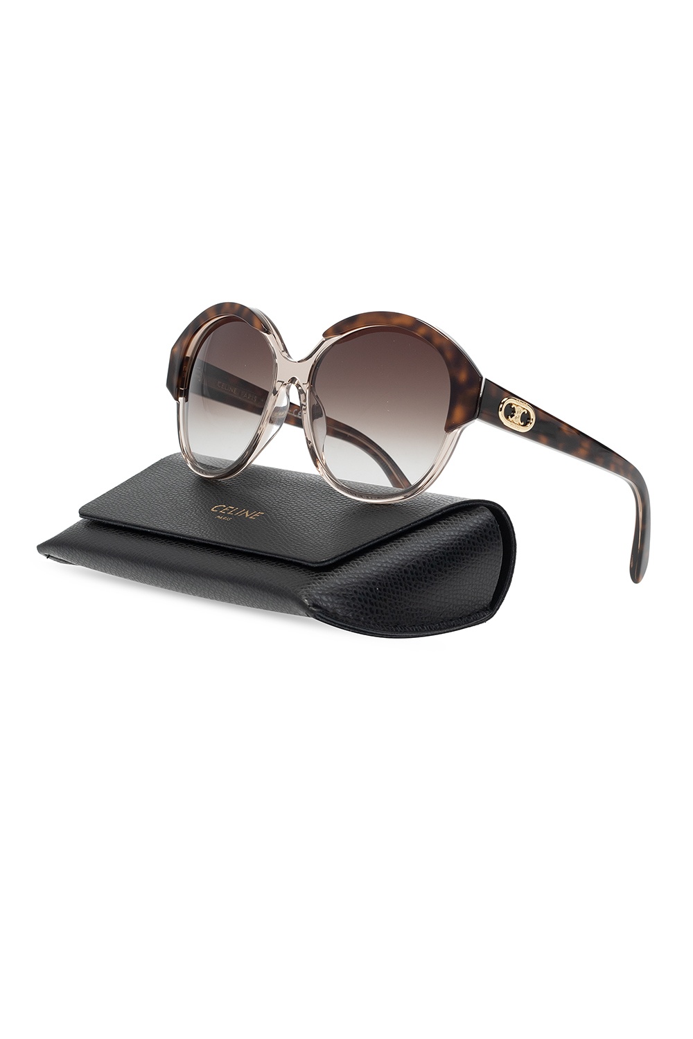 Celine Peach Cat-Eye Sunglasses