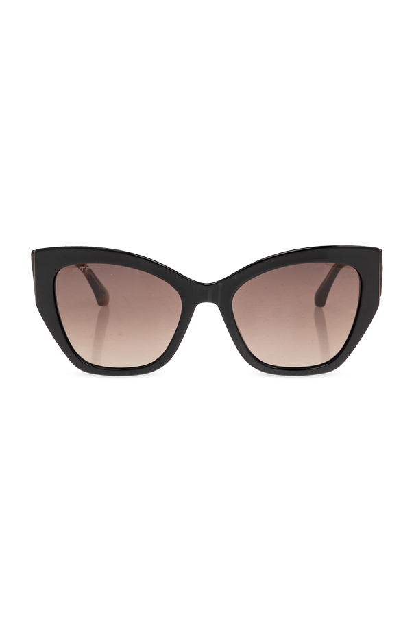 Cat-eye sunglasses with gradient lenses and case od Etro