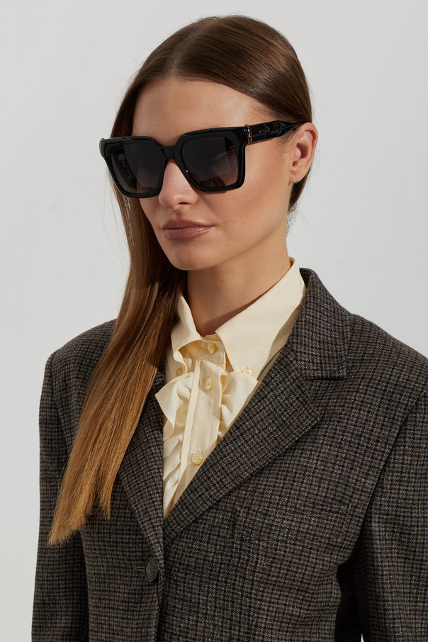 Etro Gafas de sol Etro de gran tamaño, de forma cuadrada y con líneas marcadas