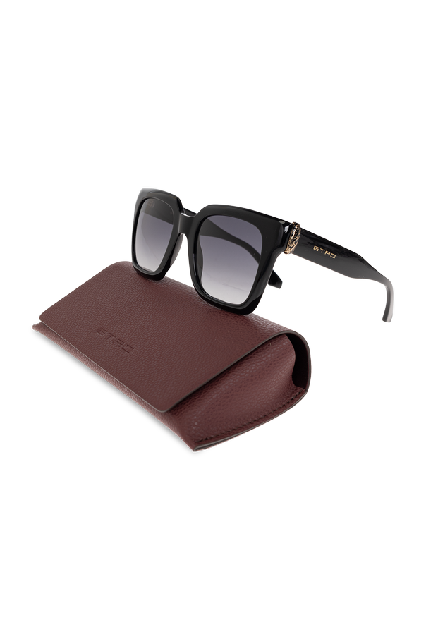 Etro Gafas de sol Etro de gran tamaño, de forma cuadrada y con líneas marcadas