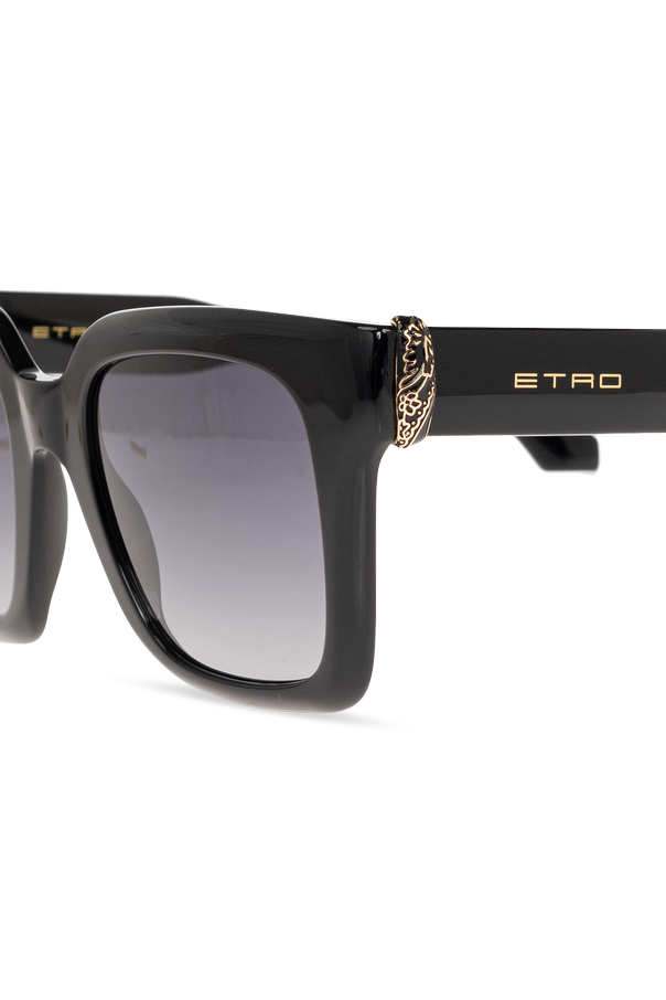 Etro Gafas de sol Etro de gran tamaño, de forma cuadrada y con líneas marcadas