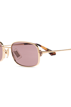 Etro Gafas de sol de Etro con montura metálica dorada y lentes ahumadas