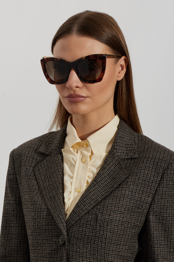 Etro Gafas de sol Etro de gran tamaño con forma de ojo de gato y montura gruesa