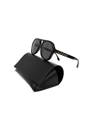 Fendi Sunglasses with a bold, full aviator frame