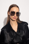 Fendi AJ Morgan square sunglasses in matte silver