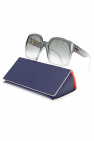 Fendi Printed Square Frame Clear Sunglasses